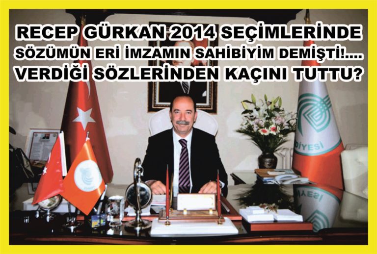 recep gürkan 2014 seçim beyannamesi 2