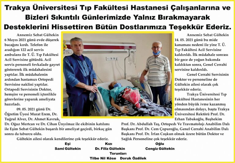 teşekkür