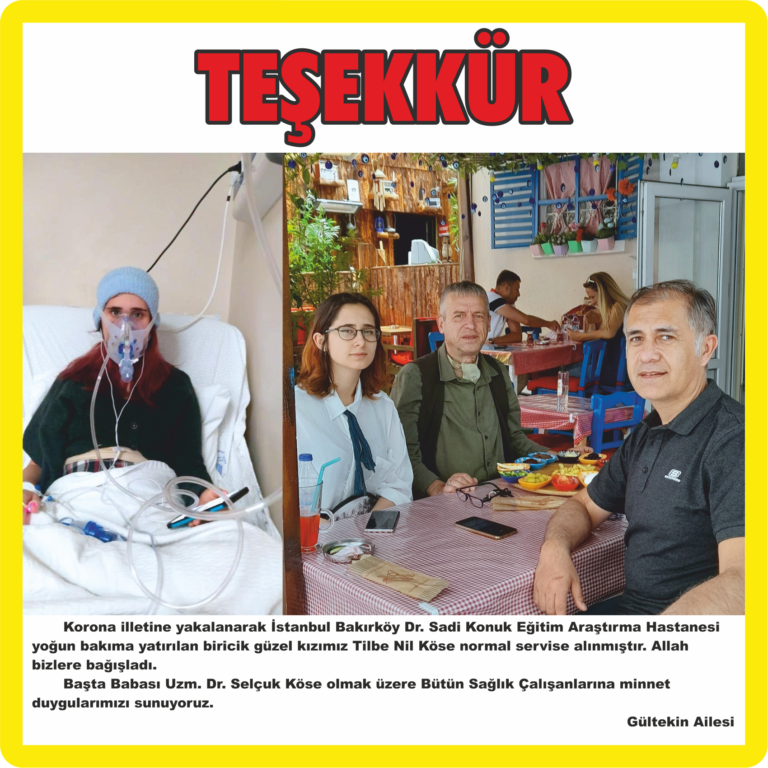 teşekkür