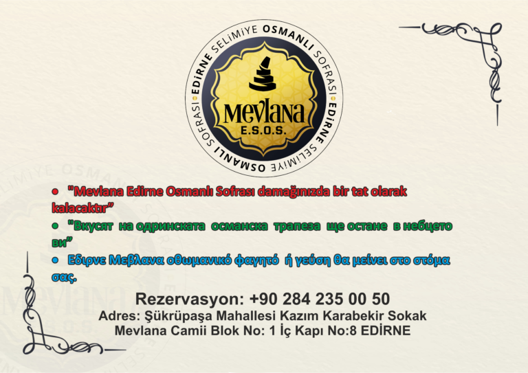 mevlana edirne sofrası