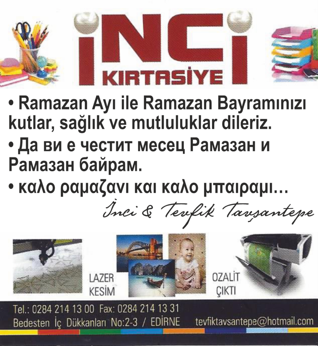 İnci Kırtasiye Ramazan
