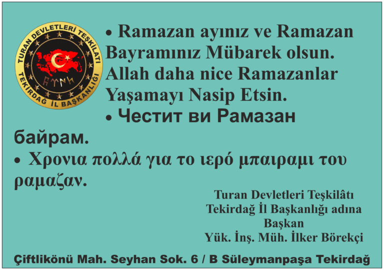 Tekirdağ İl Başkanlığı kutlama