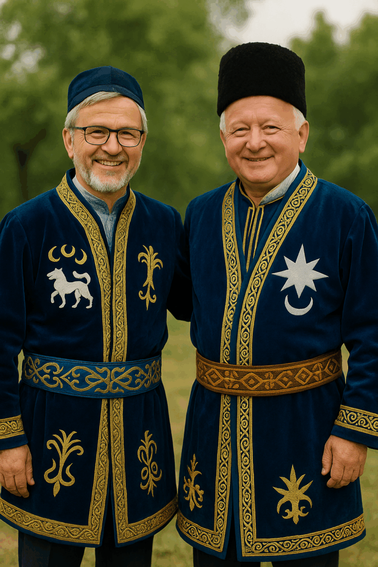 Prof. Dr. Ahmet Günşen ve İpsala Belediye Başkanı Mehmet Kerman, Turan’a dair birlik mesajıyla bir arada.