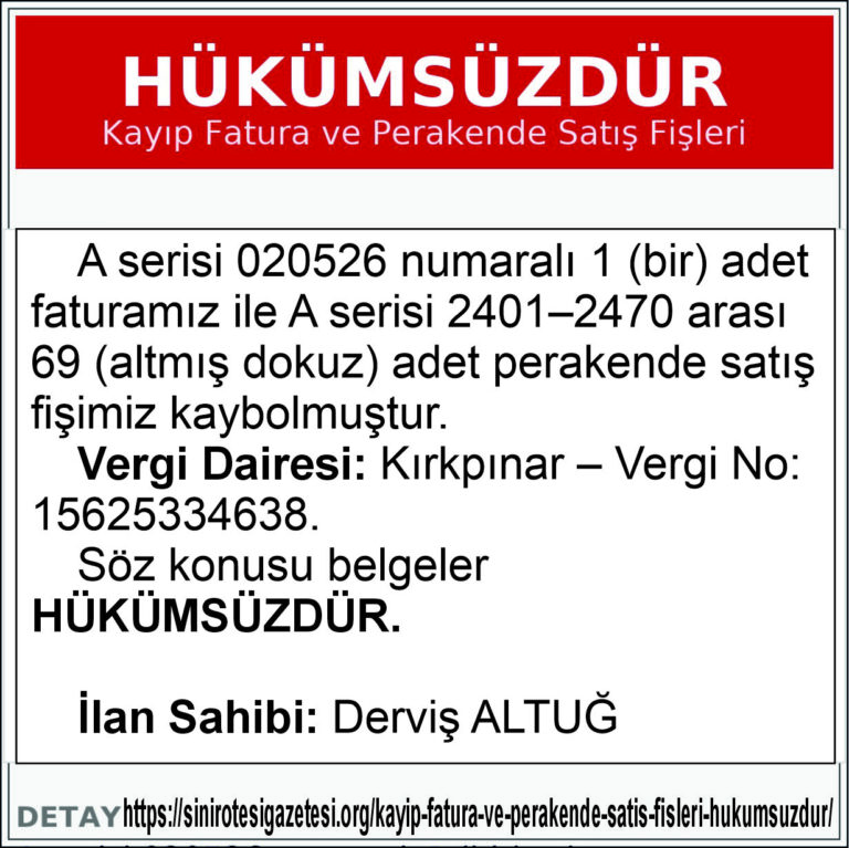 hükümsüzdür