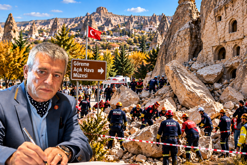 2 Göreme’de Kaya Kurtarma Operasyonu