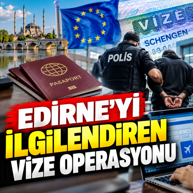 Edirne’yi İlgilendiren Vize Operasyonu