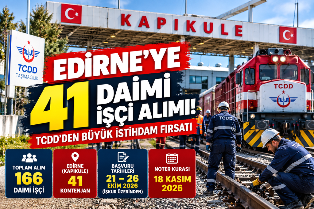 Kapıkule’de 41 Daimi İşçi Alımı